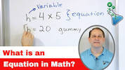 What is an Equation in Math? - [<b>4-4-1</b>] - YouTubeの画像