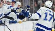 James scores first NHL <b>goal</b> on rebound | Tampa Bay Lightningの画像