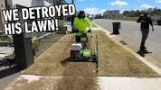 We Destroyed his Lawn - To Make it Better! Couch Lawn <b>Renovation</b>の画像