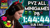 PvZ All Minigames PB <b>1:44</b>:44! - YouTubeの画像